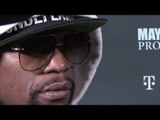 Floyd Mayweather Interview In London Ahead Of Conor Mcgregor Fight - Denies Being On The Same Plane