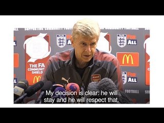 Wenger On Sanchez - 'He Will Stay & He Will Respect That'