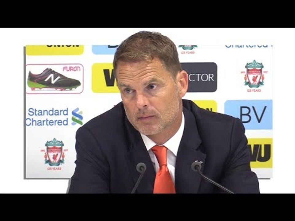 Liverpool 1-0 Crystal Palace - Frank de Boer Full Post Match Press Conference - Premier League