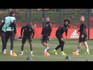 Manchester United Train Ahead Of Champions League Clash With Basel