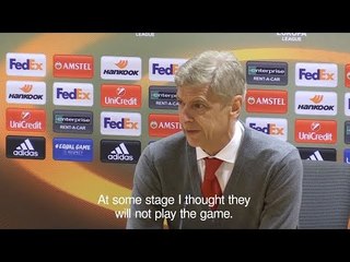 Arsene Wenger - 'I Thought They Would Never Take A Gamble To Play This Game'