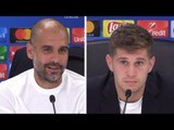 Pep Guardiola & John Stones Pre-Match Press Conference - Feyenoord v Man City - Champions League