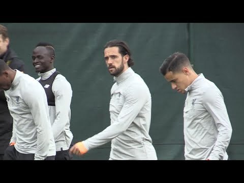 Liverpool Train Ahead Of Champions League Clash With Sevilla (With Coutinho)