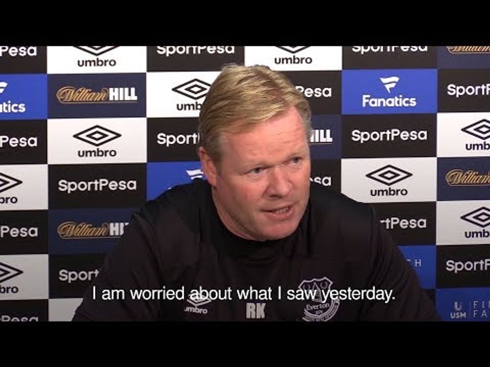 Ronald Koeman Admits He Is Worried About Everton's Form