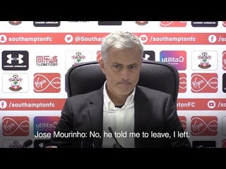 Jose Mourinho Still In Dark Over Dismissal At Southampton