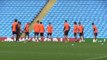 Shakhtar Donetsk Train At The Etihad Stadium Ahead Of Manchester City Champions League Game