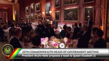 President Akufo-Addo proposes a toast to Queen Elizabeth II, on Thursday, 19th April, 2018, at Buckingham Palace