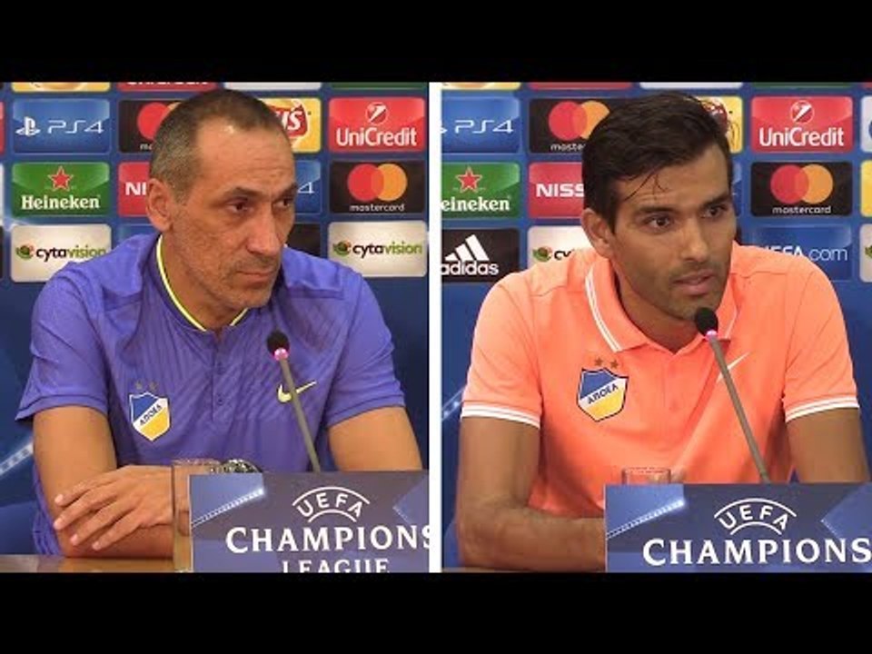 Giorgos Donis & Nuno Morais Pre-Match Press Conference - Apoel Nicosia v Tottenham -Champions League