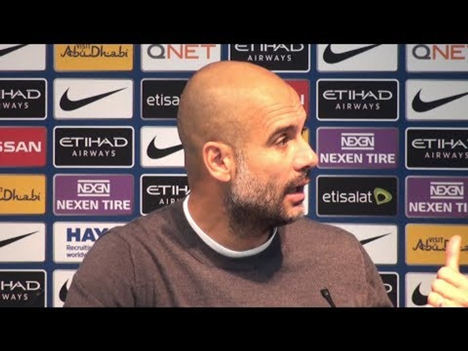 Manchester City 3-0 Burnley - Pep Guardiola Post Match Press Conference - Embargo Extras