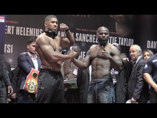 Anthony Joshua & Carlos Takam Weigh-In