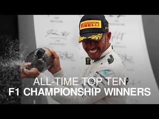 All-Time Top Ten F1 Championship Winners