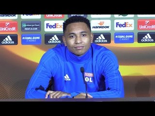 Kenny Tete Full Pre-Match Press Conference - Lyon v Everton - Europa League