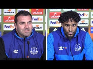 David Unsworth & Ashley Williams Full Pre-Match Press Conference - Lyon v Everton - Europa League