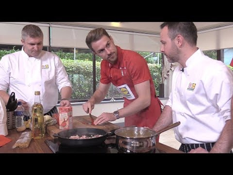 Aaron Ramsey Shows Off His Cooking Skills