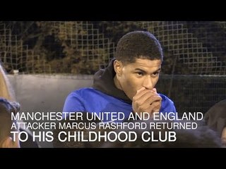 Marcus Rashford Returns To His Childhood Club