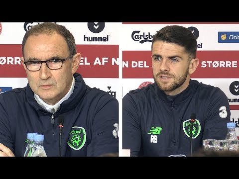 Martin O'Neill & Robbie Brady Full Press Conference - Denmark v Ireland - World Cup Qualifier