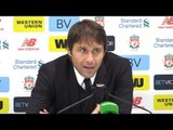 Liverpool 1-1 Chelsea - Antonio Conte Post Match Press Conference - Premier League #LIVCHE