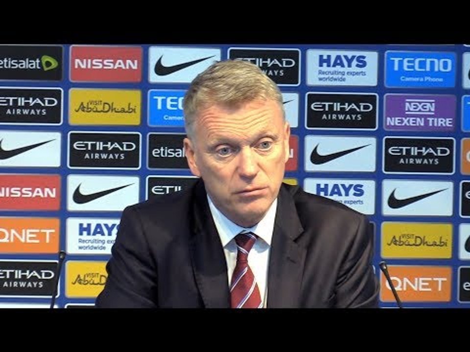 Manchester City 2-1 West Ham - David Moyes Post Match Press Conference - Premier League #MCIWHU