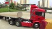 Tamiya 1/14 Semi trucks Ford Aeromax King Hauler Scania R620 container flatbed trailer MFC-01