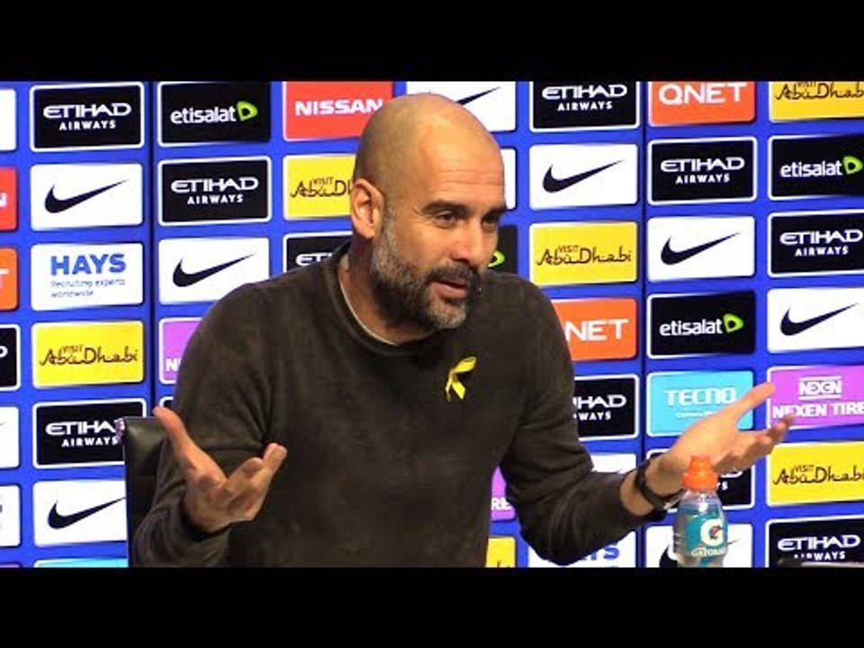 Pep Guardiola Pre-Match Press Conference - Liverpool v Manchester City - Embargo Extras