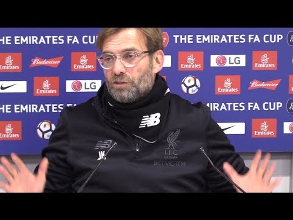 Liverpool 2-1 Everton - Jurgen Klopp Full Post Match Press Conference - FA Cup