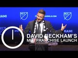 David Beckham Launches MLS Team In Miami - In 90 Seconds