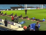 Basel Train At Etihad Stadium Ahead Of Champions League Clash With Manchester City