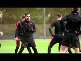 Arsenal Train Ahead Of Europa League Clash With AC Milan