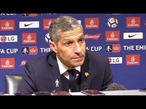 Manchester United 2-0 Brighton - Chris Hughton Full Post Match Press Conference - FA Cup