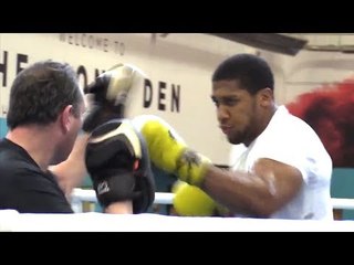 Anthony Joshua Works Out Ahead Of Joseph Parker Fight