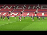 Sevilla Train At Old Trafford Ahead Of Manchester United Champions League Clash