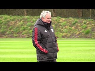 Manchester United Train Ahead Of Champions League Clash With Sevilla - Pogba Missing