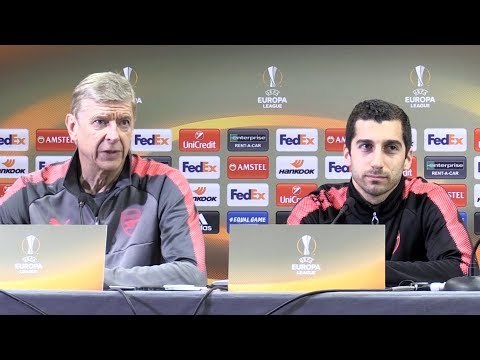 Arsene Wenger & Henrikh Mkhitaryan Pre-Match Press Conference - Arsenal v CSKA Moscow -Europa League