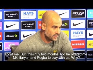 Pep Guardiola - 'Paul Pogba & Henrikh Mkhitaryan Were Offered To Me'