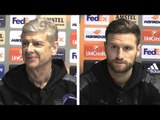 Arsene Wenger & Shkodran Mustafi Pre-Match Press Conference - CSKA Moscow v Arsenal - Europa League