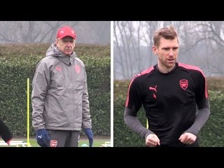 Arsenal Train Ahead Of Europa League Quarter-Final Against CSKA Moscow