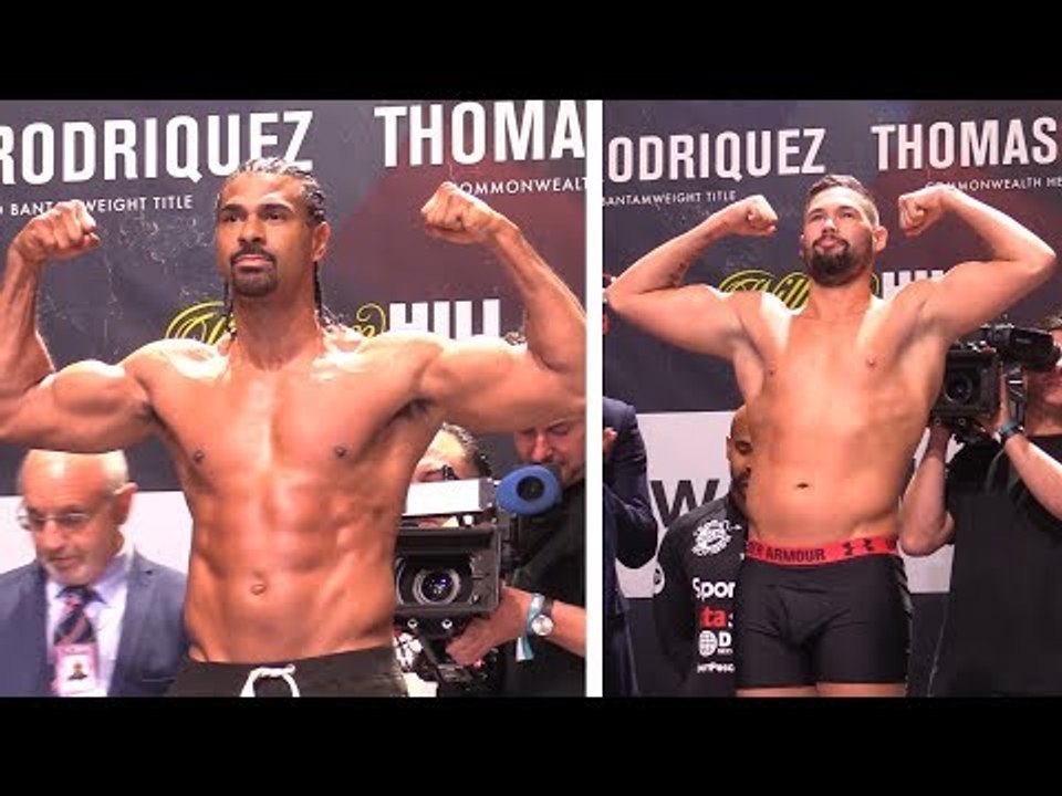 Bellew vs Haye 2 Weigh-In - Tony Bellew v David Haye Rematch