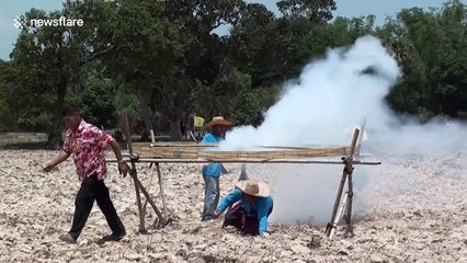 Homemade rocket launch ends in disaster