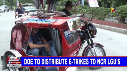 DOE to distribute e-trikes to NCR LGU’s