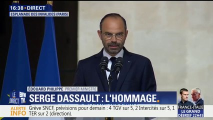 Edouard Philippe, rend hommage à Serge Dassault: "Il était visionnaire et patriote"