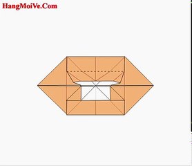 Cách gấp, xếp hộp giấy origami hình con chó - Video #420