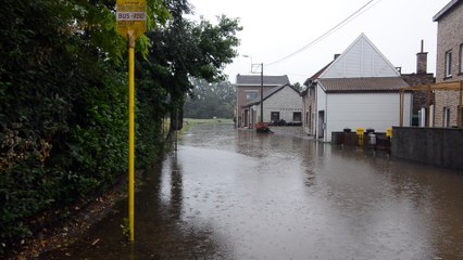 Inondations à Oreye le 1er juin 2018