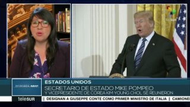 Trump asegura que diálogos con Corea del Norte van por buen camino