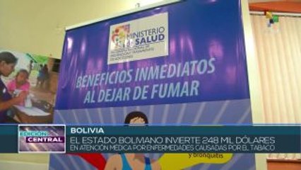 Bolivia continúa su lucha contra el consumo de tabaco