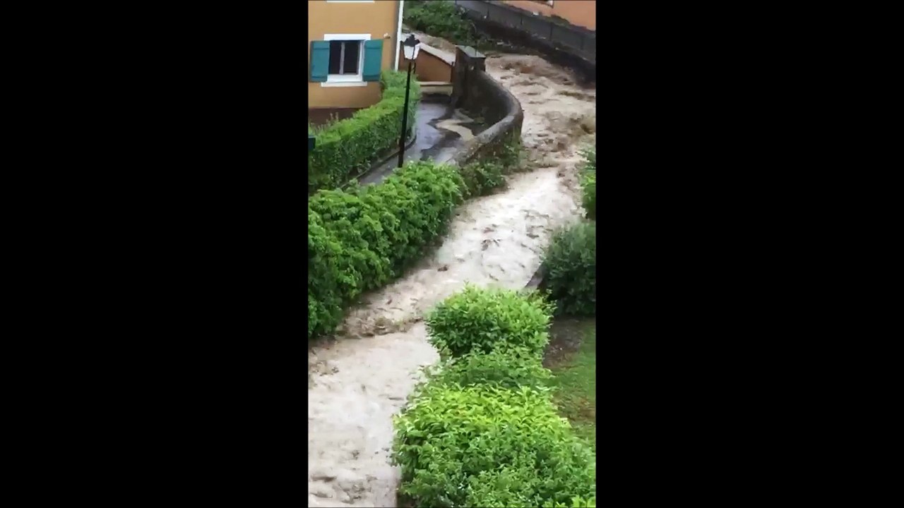 Déluge de pluie sur Frangy