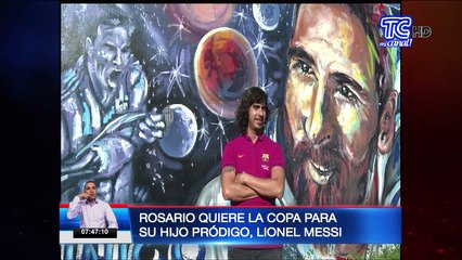 Rosario quiere la copa para su hijo pródigo, Lionel Messi