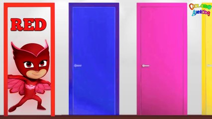 Learning Colors for Kids with Pj Masks and Fun Doors