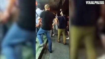 Brit Tourists Mass Brawl