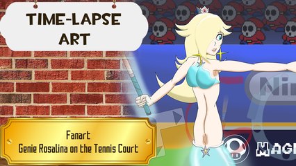 Art Time-Lapse: Genie Rosalina playing Tennis