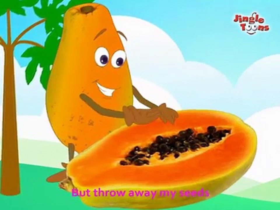 Fruit Rhymes Papaya (English) for kids by Jingle Toons Nursary Rhymes